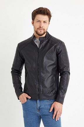 کاپشن مشکی مردانه Fitted Gavazzi - کد 139984123