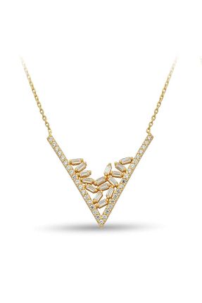 گردنبند طلا زرد زنانه 8 عیار Çgk Çiğdem Gürel Kuyumculuk - کد 44065835