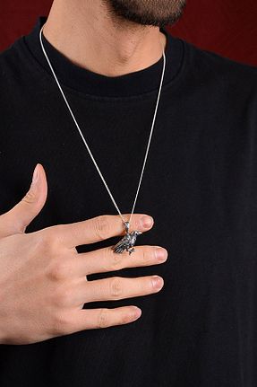 گردنبند نقره سفید زنانه 925 عیار Ebrar Silver - کد 797954666