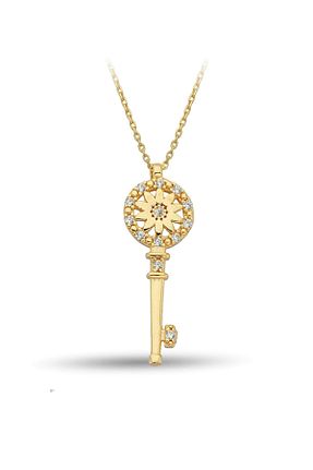 گردنبند طلا زرد زنانه 8 عیار Çgk Çiğdem Gürel Kuyumculuk - کد 85663995