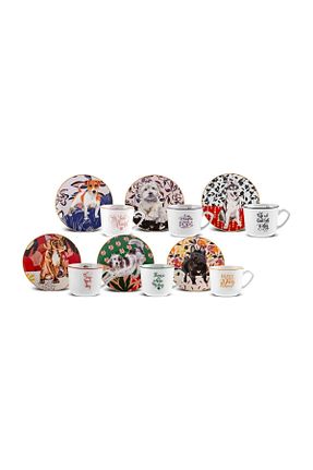 فنجان قهوه رنگی 6 نفره Karaca - کد 838203955
