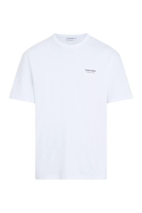 تی شرت سفید مردانه ریلکس کد 838206935