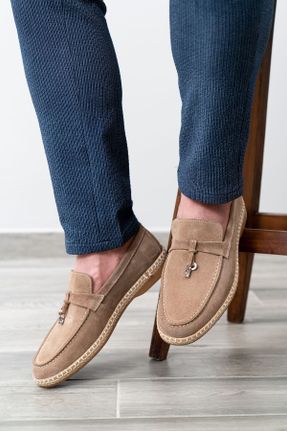 کفش کژوال قهوه ای مردانه جیر پاشنه کوتاه ( 4 - 1 cm ) پاشنه ساده کد 832594803