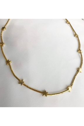گردنبند جواهر طلائی زنانه روکش طلا کد 85490663