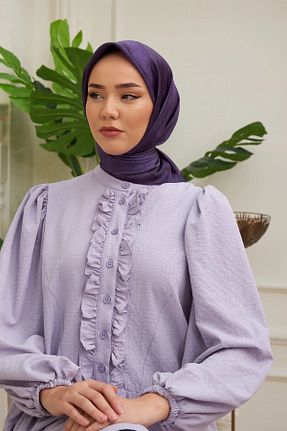 روسری بنفش پلی استر Silk Home - کد 752742053