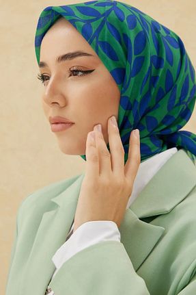 روسری سرمه ای پلی استر Silk Home - کد 779603913