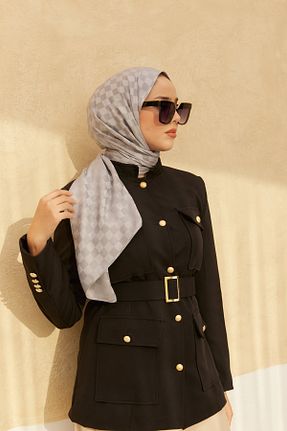 شال طوسی زنانه ویسکون Silk Home - کد 766922845