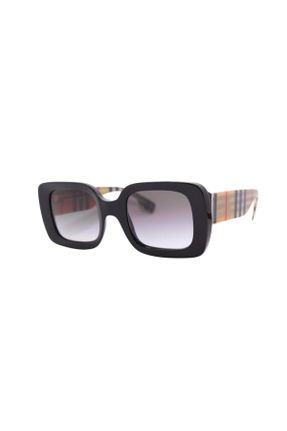 عینک آفتابی مشکی زنانه 59+ UV400 ترکیبی مات هندسی کد 92535211