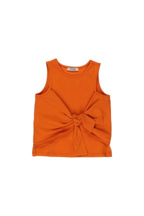 تی شرت نارنجی بچه گانه یقه گرد رگولار تکی کد 680263998