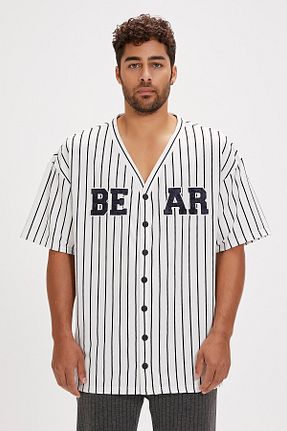 پیراهن سفید مردانه اورسایز Bad Bear - کد 831856167