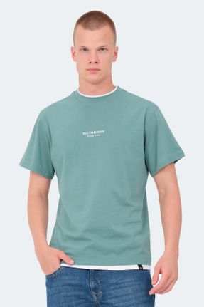 تی شرت سبز مردانه رگولار کد 838112127