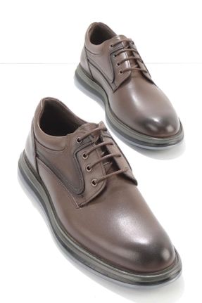 کفش کلاسیک قهوه ای مردانه پاشنه کوتاه ( 4 - 1 cm ) کد 359050728