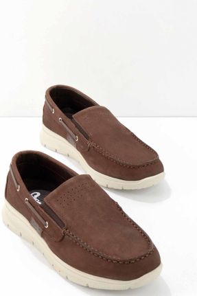 کفش کژوال قهوه ای مردانه پاشنه کوتاه ( 4 - 1 cm ) پاشنه ساده کد 670814930