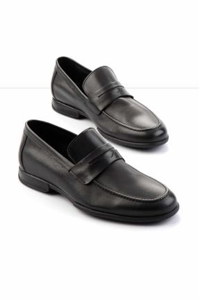 کفش لوفر مشکی مردانه پاشنه کوتاه ( 4 - 1 cm ) کد 800079236