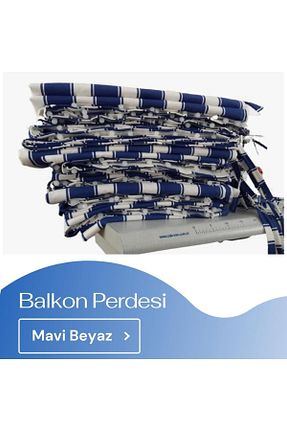 پرده زمینه آبی قابل شستشو Görgülü Shop - کد 763141182