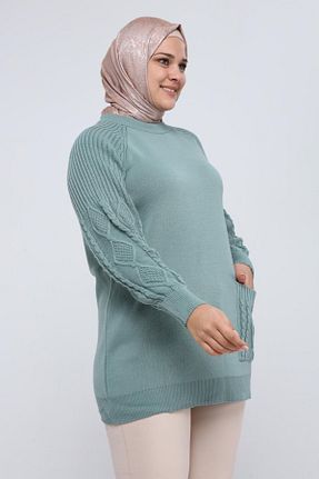 تونیک حجاب سبز زنانه تریکو ilmek - کد 383680964
