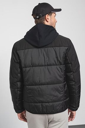 کاپشن مشکی مردانه اورسایز BOSS - کد 781914275