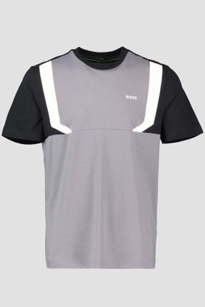 تی شرت طوسی مردانه رگولار یقه گرد کد 810179651
