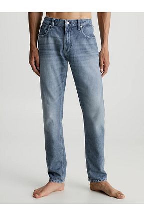 شلوار جین طوسی مردانه پاچه لوله تفنگی Calvin Klein - کد 835762305
