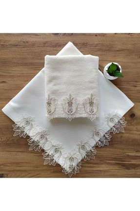 خورجین بژ پنبه - ساتن Çeyiz Bahçesi - کد 279772053