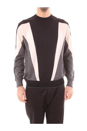 پلیور مشکی مردانه ساده Emporio Armani - کد 686153947