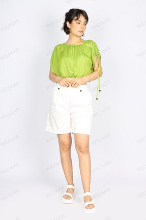 شلوارک و برمودا نباتی زنانه پارچه Naar - کد 834662566