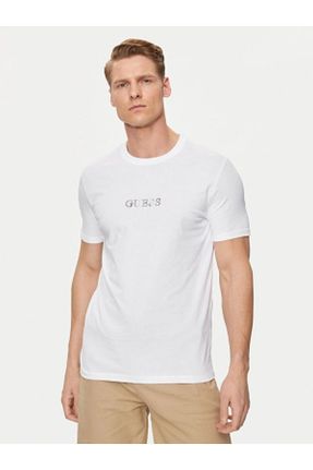 تی شرت سفید مردانه یقه گرد رگولار کد 832660597