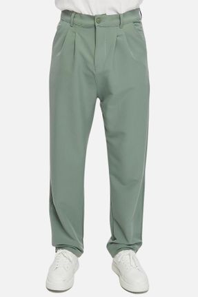 شلوار جین سبز مردانه پاچه دوبل پنبه - پلی استر - الاستن استاندارد کد 835433722