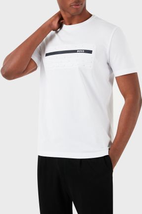تی شرت سفید مردانه رگولار یقه گرد کد 819685287