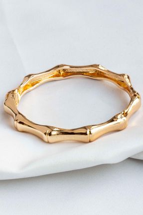 دستبند استیل طلائی زنانه فولاد ( استیل ) کد 810038360