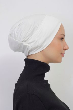کلاه شنای اسلامی سفید زنانه کد 810091411