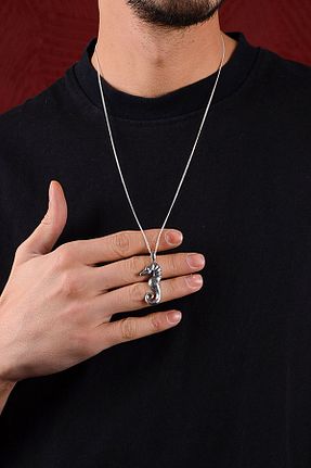گردنبند نقره سفید زنانه 925 عیار Ebrar Silver - کد 797954848
