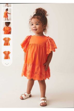 لباس نارنجی بچه گانه بافتنی گلوژ کد 828474540