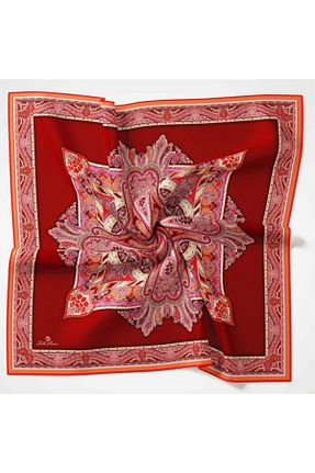 شال قرمز زنانه پنبه ای Silk Home - کد 838211806