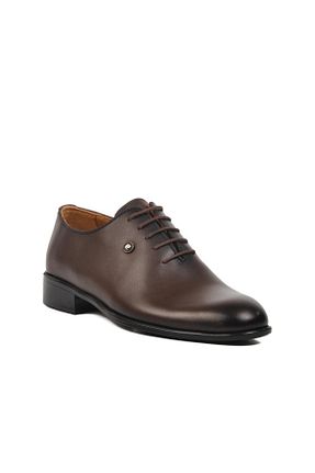 کفش کلاسیک قهوه ای مردانه چرم خالص Pierre Cardin - کد 838256875