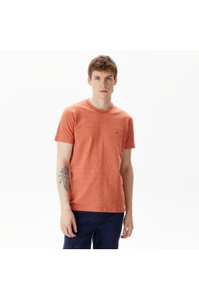 تی شرت نارنجی مردانه یقه گرد رگولار کد 824353935