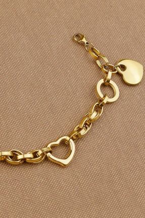 دستبند استیل طلائی زنانه استیل ضد زنگ کد 770886398