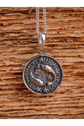 گردنبند نقره طوسی زنانه 925 عیار Ebrar Silver - کد 798224973