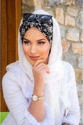 کلاه شنای اسلامی سفید زنانه کد 742907446