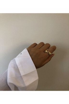 انگشتر جواهر زرد زنانه پوشش لاکی کد 244813499