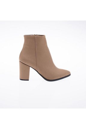 بوت / نیم بوت قهوه ای زنانه چرم مصنوعی Demashoes - کد 77228262