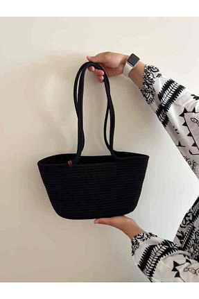 کیف ساحلی مشکی زنانه پارچه ای ozhomedesing - کد 759683420
