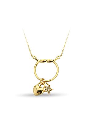 گردنبند طلا زرد زنانه 8 عیار Çgk Çiğdem Gürel Kuyumculuk - کد 65883968