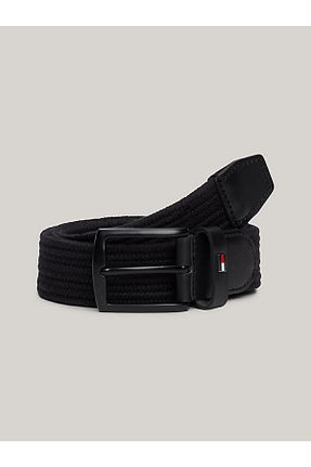 کمربند مشکی مردانه چرم خالص Tommy Hilfiger - کد 838354718