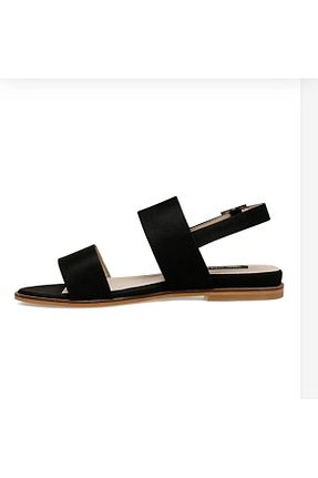 صندل مشکی زنانه پاشنه تخت Nine West - کد 838390617
