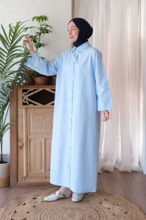 لباس بژ زنانه بافتنی پنبه (نخی) آستین افتاده لباس پیراهنی آستین-بلند کد 813598411