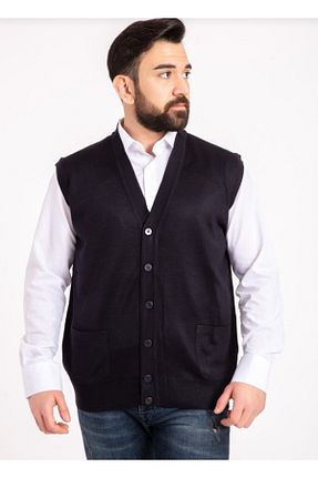 جلیقه سرمه ای مردانه تنگ Genel Markalar - کد 87695940