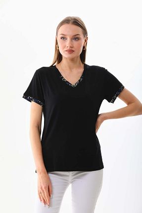 بلوز مشکی زنانه ساده Sistas - کد 797573615