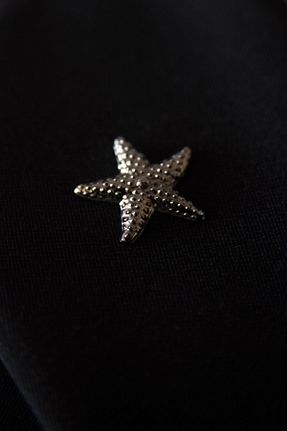 سنجاق سینه طوسی مردانه Le Voux - کد 648503644