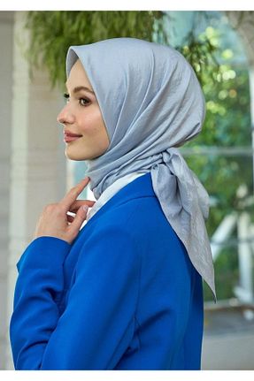 روسری طوسی İpek Vual FRESCO SCARFS - کد 832780976